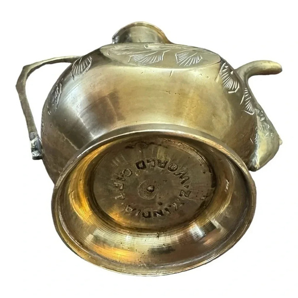 Vintage Brass Tea Kettle - Picture 10 of 11